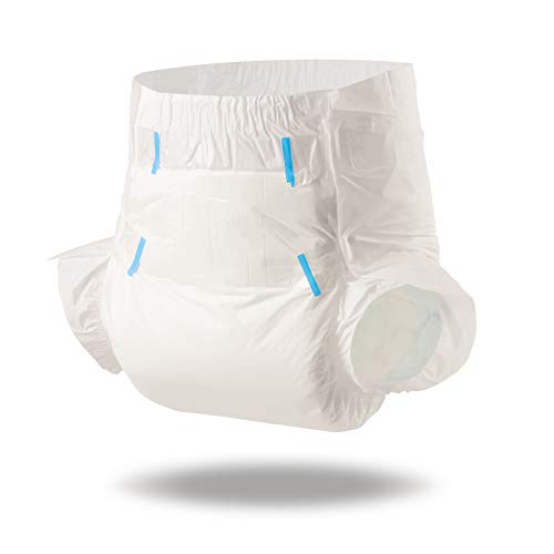 LittleForBig Adult Diaper 10 Pieces - ABDry White Diapers (Medium 71-96 CM)