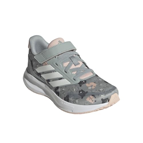 Image of adidas Kids' Marvel Run Falcon 5 Elastic Lace & Strap Shoe | Casual Shoes