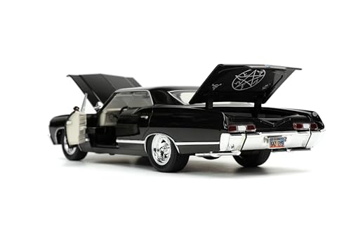 Jada 32250 Supernatural 1967 Impala SS Sport Sedan With Dean Winchester Figure 1:24 Scale Diecast Model Car