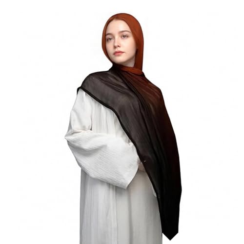 Ombre Hijab for Women Modal Muslim Hijabs Headwraps for Ramadan