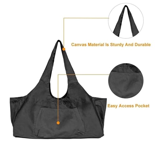 Bolsa esterilla yoga multifuncional de gran capacidad con bolsillo interior seguro 2