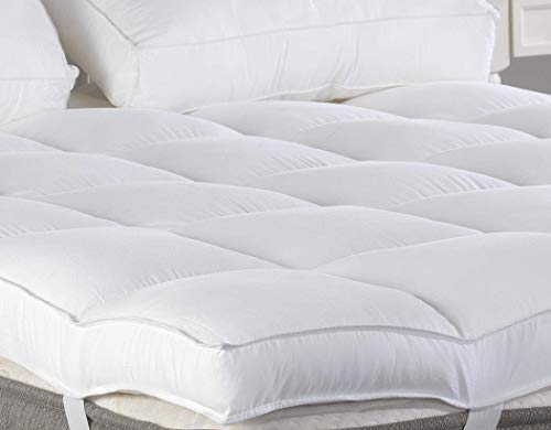 King Mattress Topper, Plush Pillow Top Mattress Pad/Bed Topper, Hotel Quality Down Alternative