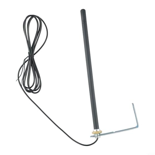 Nexbrill Antena de alta ganancia de 868 MHz para Garador Hormann para mandos a distancia de puerta de garaje MARANTEC SOMMER, cable de 2 m, amplificador de señal de montaje en pared con soporte de