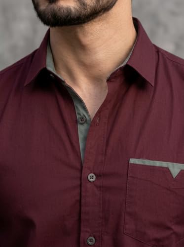 Image of Amazon Brand - INKAST Cotton Shirt for Men | Regular Fit Full Sleeve Casual Shirt | Stylish Formal Office Wear Shirts for Men | Soft Comfortable Breathable Cotton Fabric | Fashionable Office Wear
