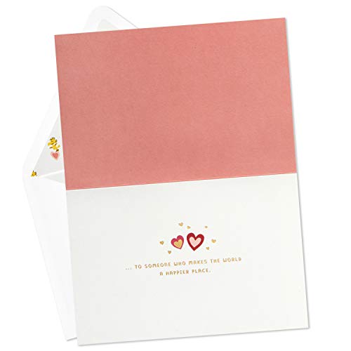 Hallmark Cartão de Dia dos Namorados Signature Peanuts (Feito à Mão dos Namorados)