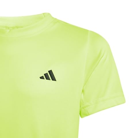 adidas Club Boy's Tennis T-Shirt – Lucid Lemon, Size Large – Performance Tee for Boys with Athletic Fit and Ventilation2