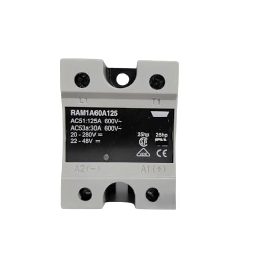 SSR 125A RAM1A60A125 relais statique monophase 600V pour regulation de temperature