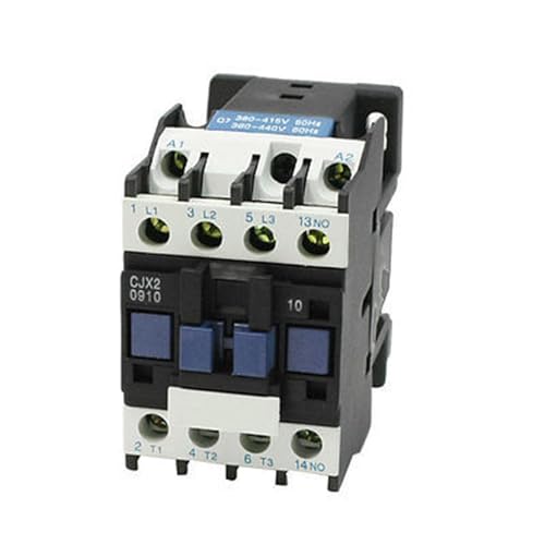 Contacteur CA CJX2-09 triphasé 25A avec contact NO bobine 380V-415V