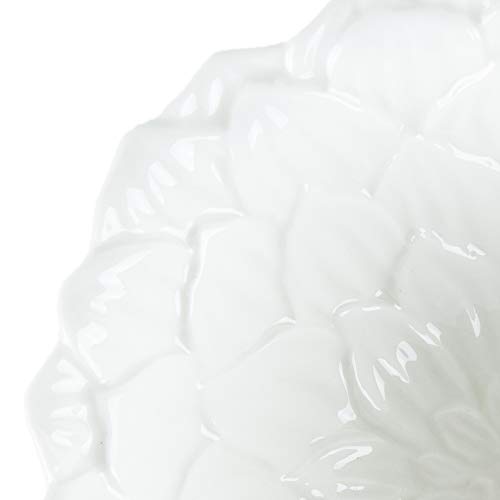 BOWL PORCELANA DAISY BRANCO 14x6cm