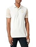 tonal winter colour blocked graphic polo with faux leather trim