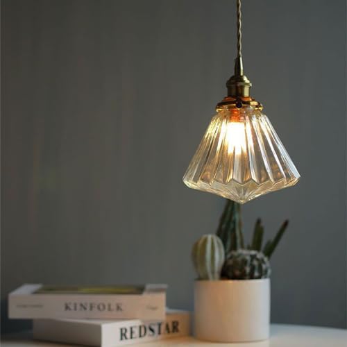 Lampe suspendue de en verre d'exception style moderne et rétro