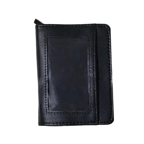 Credit Card Holder for Women 6.5x4.1x0.8 Inch Zip Wallet Easy to Use Credit Card Wallets for Women PU Leather Black Card Wallets for Women Men Card Storage,Card Wallets for Women4