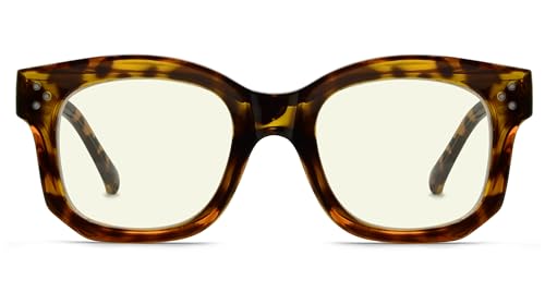 Eyekepper Reading Glasses for Women Blue Light Blocking Retro Design Computer Readers - Tortoise +1.25