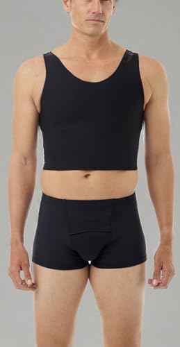 FTM and Gynecomastia Cotton Lined Power Chest Binder Top 9753