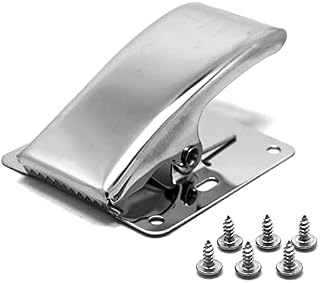 SAMSFX Fillet Clamp Deep-jaw Fish Tail Clip with Mounting Base for Fish Cleaning Fillet Bait Fishing Board