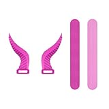 Generic Cow Horn Headphone Attachments Flexible Silicone Horns for Over-Ear Headset Accessories Gaming Party Cosplay Decoration