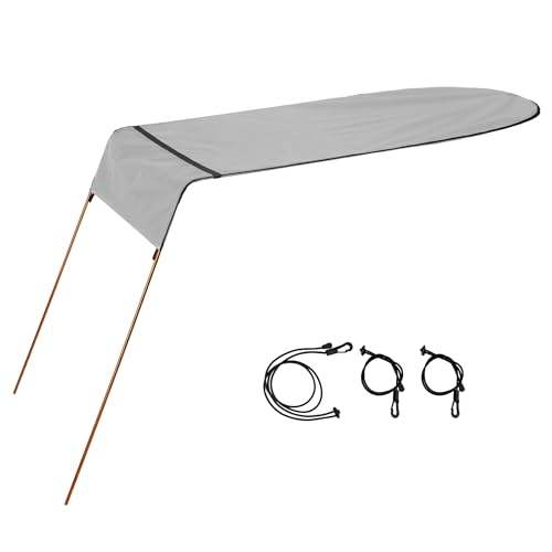Auvent de kayak simple imperméable 140x63 cm pour abri solaire de canoë et pêche