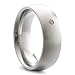 Produktbild Heideman Ring Damen Paari 7mm aus Edelstahl silber farben matt oder poliert Damenring für Frauen mit Zirkonia Stein weiss im Brillantschliff Crystal Gr.49 hr7031-4-1-49