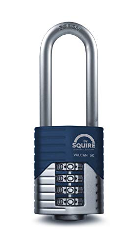 Candado Vulcan de Henry Squire & Sons, de Boro, Cierra con combinación, 50 mm, Azul, HSQVC50LS, Azul, HSQVC50LS