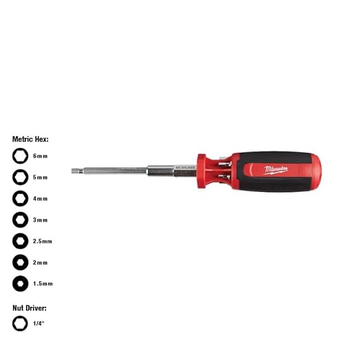 Milwaukee Metric Hex Key 9-In-1 Multi Magnetic Bit Screw Driver 9 Inch. #TOP4