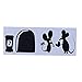 Sevenfly Stickers Souris Sticker Trou De Souris Stickers Muraux Trou De Souris Sticker Mural Trou De Souris Stickers Mickey Mouse Stickers Disney Pour Mur,Le Noir