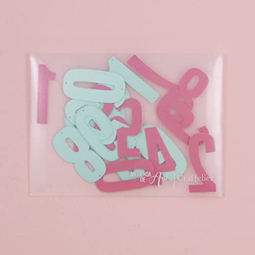 Craftelier - Set di 39 fustelle per lettere