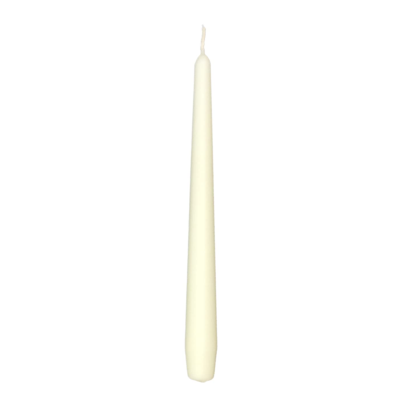 Hofer Bougies pour chandelles Ø 2,3 x 25 cm - 100 pièces - Bougies Coniques Professionnelles Anti-Goutte de Couleur Naturelle Ivoire, 7 Heures, Lot de 1 x Carton de 100 pièces