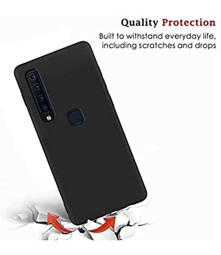 Image of Mobile Back Cover Case for Samsung A9(2018) (Silicone Case|CameraProtection|Black SC1510)