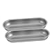 MOKKHNB 2 Pezzi Stampo per Pane Acciaio Carbonio Teglia Antiaderente per Hot Dog e Baguette Utensili per Forno per Pane e Salsicce immagine
