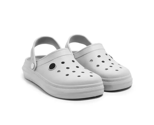 vintex Casual Sports Clogs| Comfortable & Lightweight Daily Use for Men/Boys White-picture-33