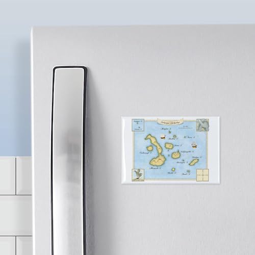 Imán decorativo rectangular de metal para nevera miniatura 3