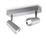 4W Philips Ledino LED-Deckenspot Deltys 2-flammig 4 W, aluminium lackiert 564624816