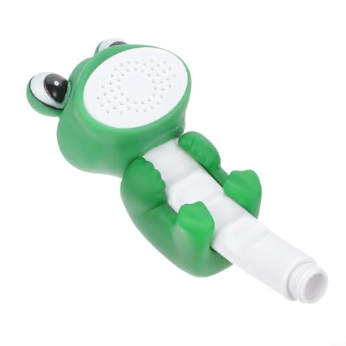 ZiStarlilife 1 pommeau de douche pour enfants avec motif animal de dessin animé pour un apprentissage amusant du bain, arroseur à main en plastique pour enfants et tout-petits, vert