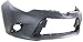Evan Fischer Front Bumper Cover Compatible with 2014-2016 Toyota Corolla CE L LE LE ECO Models, Primed, With Fog Light Holes, CE/L/LE/LE ECO Models, Without Chrome Grille Surround TO1000399