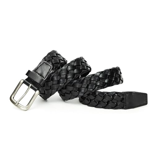 Leather Braided Fully Adjustable Belts for Men Women - 1 3/8" Casual Handmade Woven Waist Strap for Jeans Dress Pants3