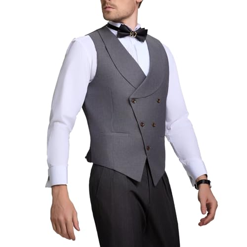 Men's 3 Piece Tuxedo Suit Slim Fit Swallow Long Tailcoat Performances Dinner Party Wedding Double Breasted Vest Pants3