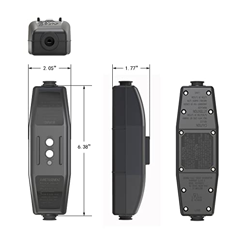 Oaonan Inline Gfci Replacement Plug Assembly 15 Amp, Lifetime Warranty, Waterproof, Ground Fault Circuit Interrupter Safety Plug For Power Pressure Washer, Hot Tub, Air Conditioner, Hair Dryer #TOP1