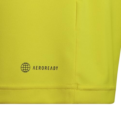Adidas Unisex Child Entrada 22 Jersey Shirt, Team Yellow/Black, X-Small US - image 5