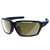 Scott Vector Fahrrad Brille blau/goldfarben Chrome