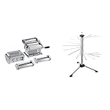 Marcato Multipast Nudelmaschine & TP-NEU Tacapasta Platzsparender Teigtrockner, Kunststoff, Transparent