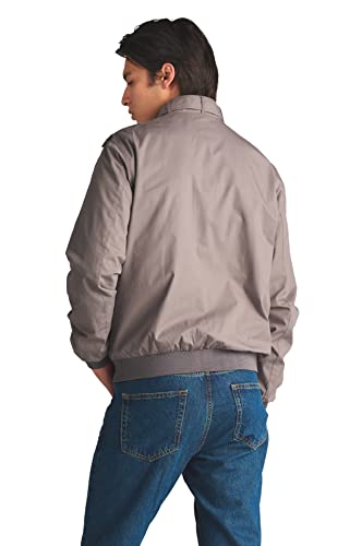 Members Only Men's Classic Iconic Racer, Slim Fit Jacket (Grey, Large) #TOP2