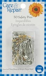 Bulk Buy: Dritz Sicherheitsnadeln verschiedene Größen 50/Pkg 9602d (6er Pack)