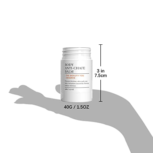 Mrouvik Anti Chafing Stick, Chafing Stick, Thigh Chafing Rrevention, Original Thigh Rescue Friction Defense Anti Chafe Balm Prevent Rubbing Dry Skin For Feet Chest Butt Groin Arms Neck Waist,1.5 Oz #TOP1