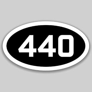 DHDM 440 Area Code Sticker Ohio Parma Ashtabula Eastlake City Pride Love | 5-Inches by 3-Inches | Premium Quality Vinyl UV Resistant Laminate PD2595