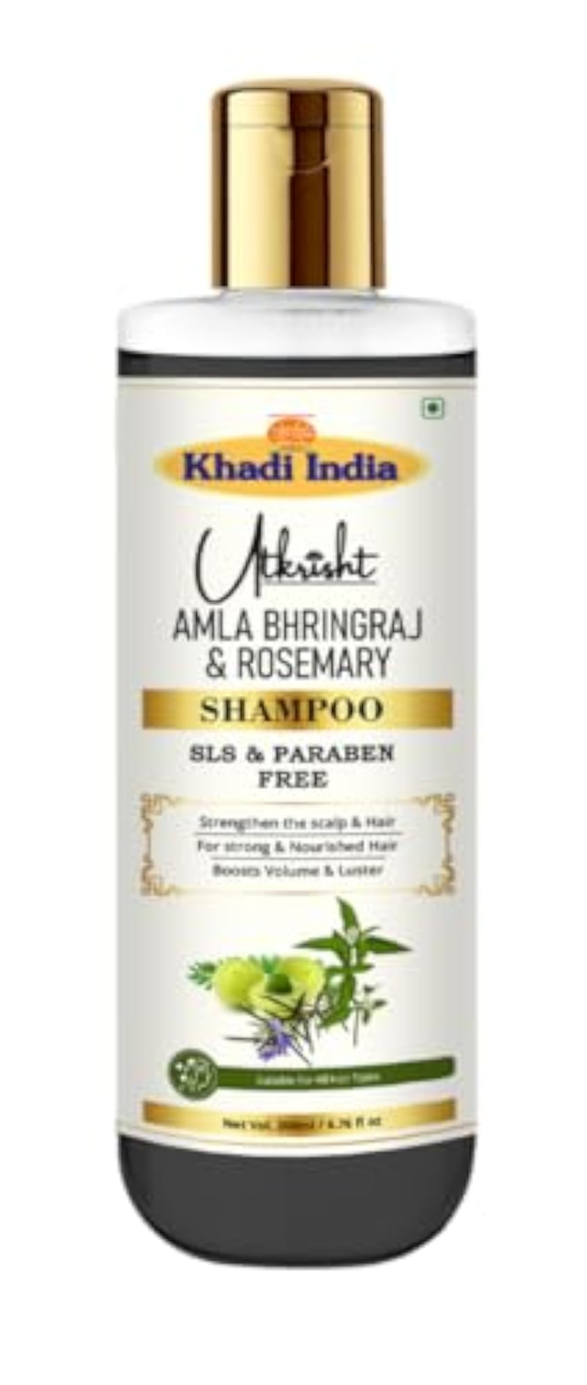 Khadi Amla Bhringraj & Rosemary Shampoo, 200ml