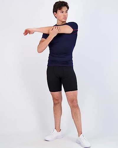 New Fba 4 Pack:mens Short Sleeve Compression Shirt Base Layer Thermal Slimming Undershirt Activewear Training Athletic Crew T-Shirt Quick Dry Fit Workout Fitness Gym Running Top,Set 3,Xxl #TOP4