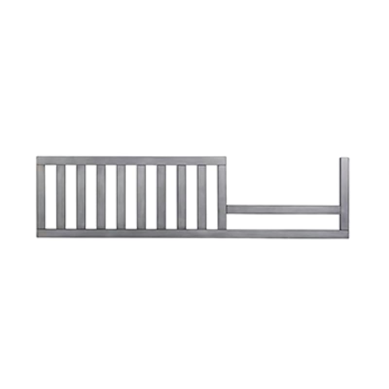 Image of Toddler Bed Safety Guard Rail for Evolur Baby Convertible Cribs - Solid Wood Rail for Convertible Crib to Toddler Bed Conversion - Safety Bed Rail for Children (Steel Grey, Model 811)