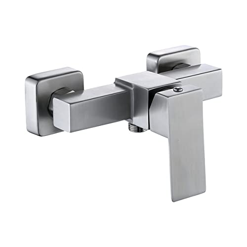 Shuiltad SUS 304 Mélangeur de douche mural en acier inoxydable pour salle de bain avec interrupteur de valve de contrôle de l'eau chaude et froide