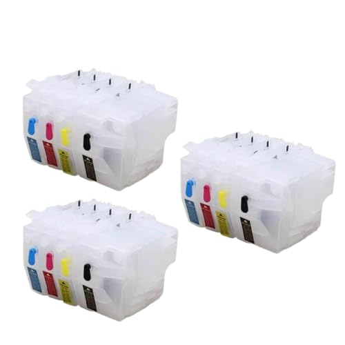 Cartouche LC3919 LC3619 rechargeable sans puce, réservoir d'encre vide haute capacité 3 sets