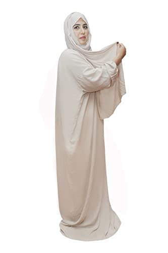Muslim Prayer Dress (Beige) - One Size